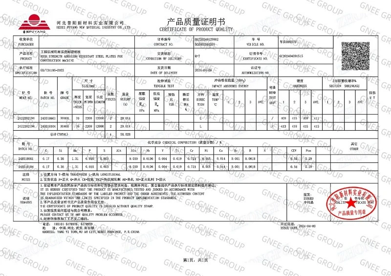 NM400 Steel: An Wear Resistant Plate with 400 HB NM400 Steel: An Wear Resistant Plate with 400 HB